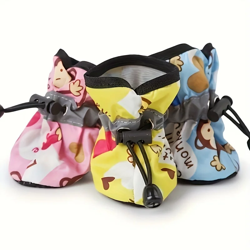 Pantoufle Pour Chien En Automne Et En Hiver, Couvre-pieds 4pcs – Image 8