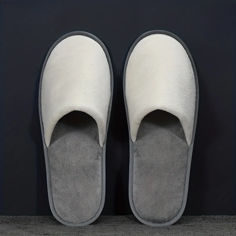 Pantoufles De Spa Antidérapantes Pour Les Voyages D’hôtels – Image 7