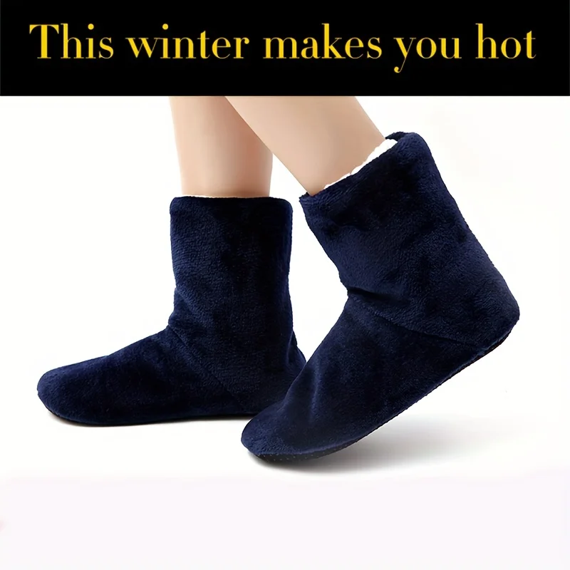 Pantoufles Chaudes Antidérapantes D’hiver – Image 8