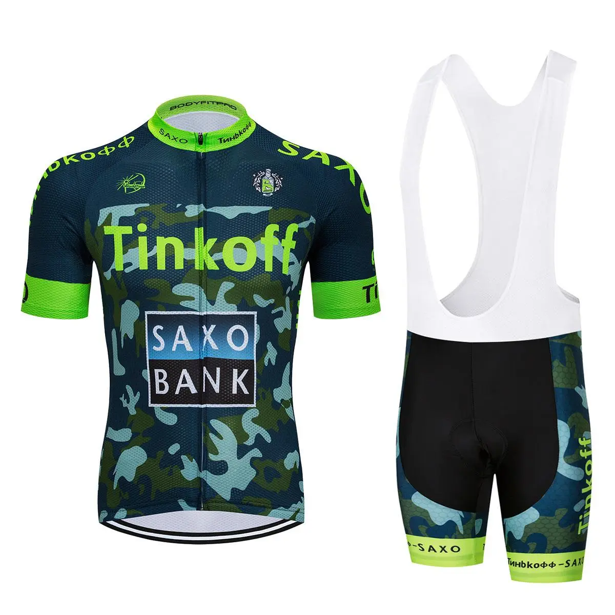 Combinaison cyclisme Tinkoff Saxo Banque à manches courtes – Performance et confort inspirés par les pros – Image 5