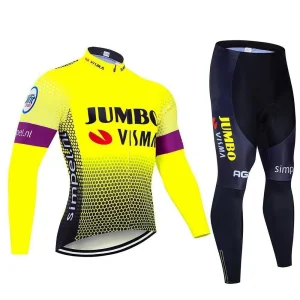 Tenue vélo Lotto Jumbo – Combinaison manches longues, idéale pour le froid