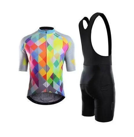 RAINBOW COMBINAISON CYCLISME MANCHE COURTE – Image 2