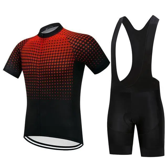 Maillot cycliste RedDots à manches courtes – Performance et design unique pour vos trajets estivaux
