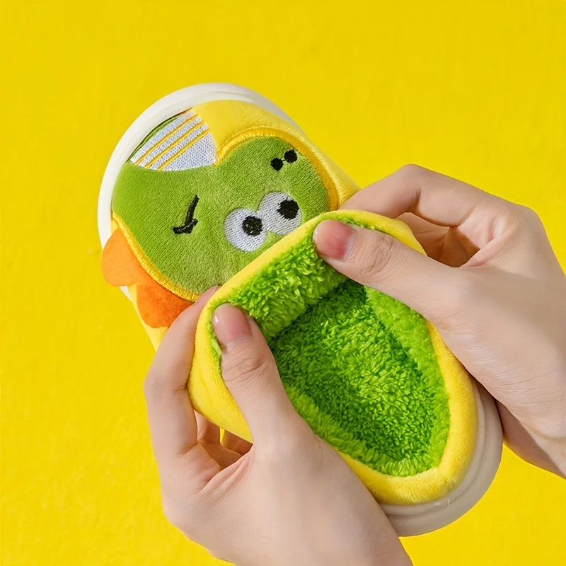 Pantoufle En Polaire Avec Dessin Animé Mignon Pour Confortables Et Antidérapantes – Image 9