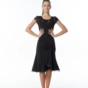 Robe danse latine femme poitrine dentelles PL422-11 DANCE ME