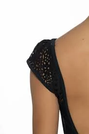 ELENA Artiligne – Justaucorps à bretelles larges maille ajourée – Image 3