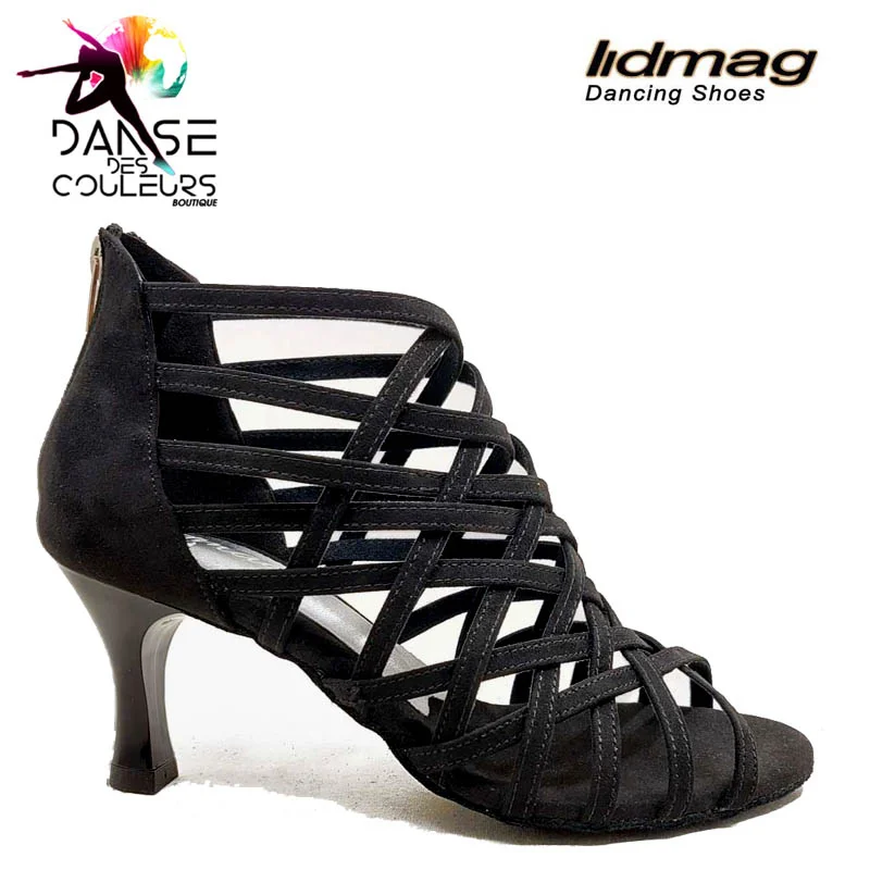 7/80 LIDMAG bottines kizomba nubuck noir 7 cm – Image 3