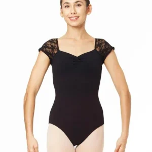 Justaucorps manches dentelles INTERMEZZO noir