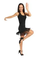 Jupe de danses Latines à franges HAVANA- RUMPF