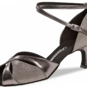 Chaussure danse latine cuir bronze gris-DIAMANT 141-077-466