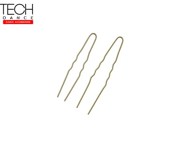 24 Pinces à Chignon châtains 60 mm – TECH Dance hairpins – Image 2