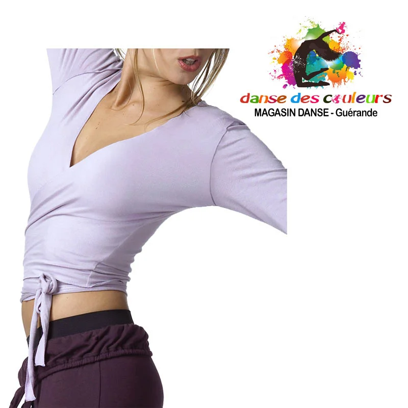 Cache-coeur à nouer viscose adulte-TEMPS DANSE – Image 5