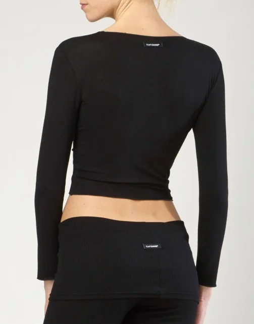 Cache-coeur à nouer viscose adulte-TEMPS DANSE – Image 6