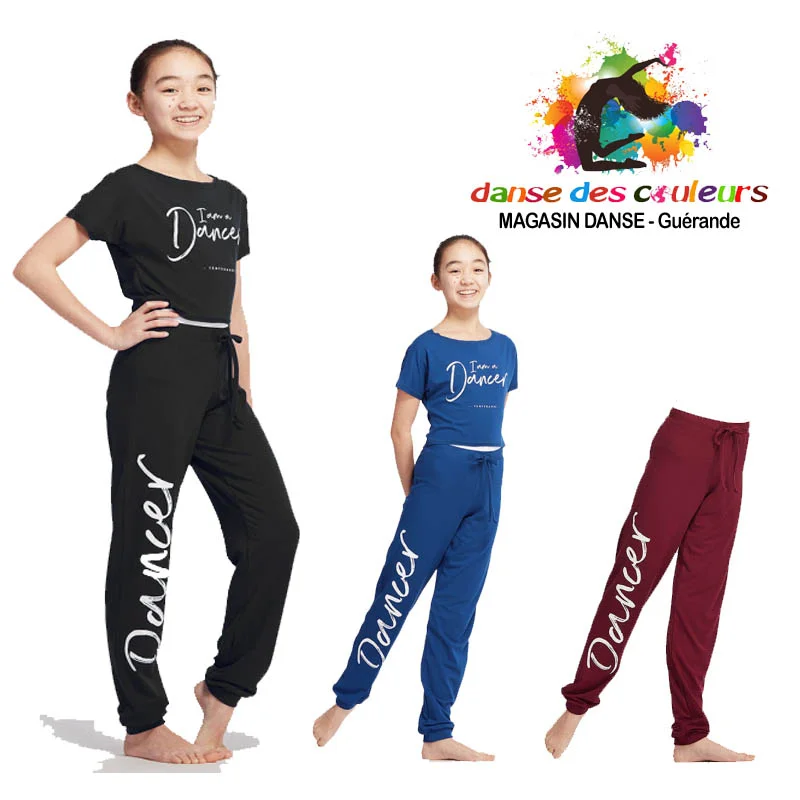 PANTALON de danse unisexe: DANCER pour enfant-TEMPS DANSE – Image 2