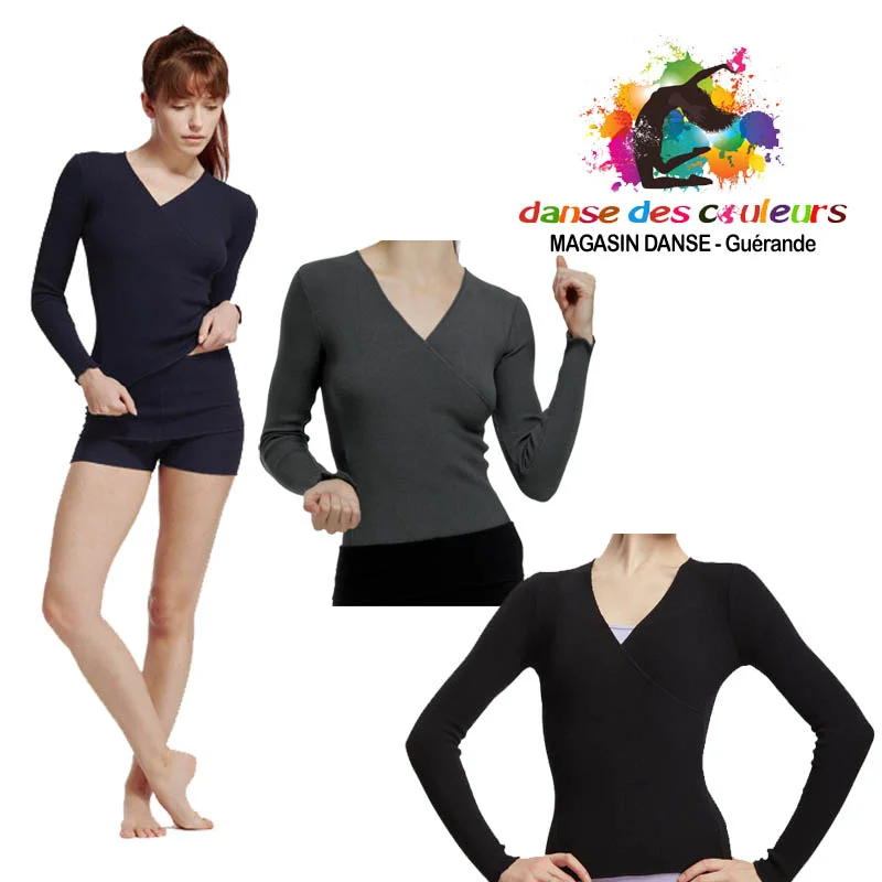 Cache-coeur en maille joker à enfiler Joyce-TEMPS DANSE – Image 2