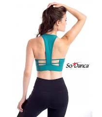 Brassière lycra adulte lanières au dos croisé-SO DANCA