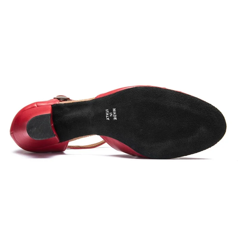 9210-Chaussures de Danses Swing Rock Cabaret rouge – RUMPF – Image 4