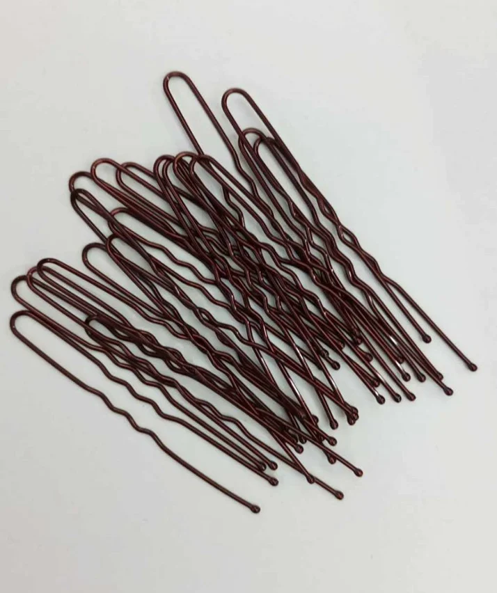 20 Epingles à Chignon châtain 60 mm bobby pins – DANSE DES COULEURS – Image 2