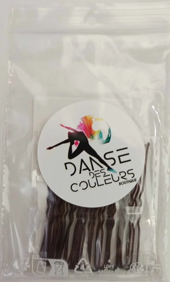 20 Epingles à Chignon châtain 60 mm bobby pins – DANSE DES COULEURS – Image 3