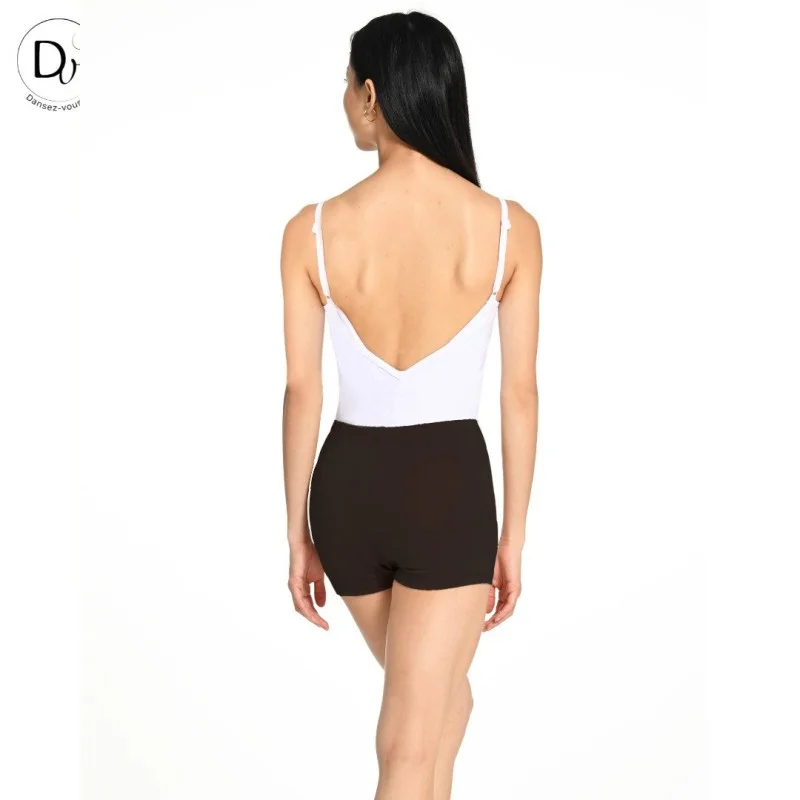 Short de danse BASIL à ceinture plate Enfant Adulte Noir-DANSEZ VOUS – Image 4