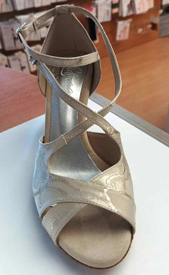 4/85 Chaussures latines LIDMAG robin Silver talon argent 70 mm – Image 3