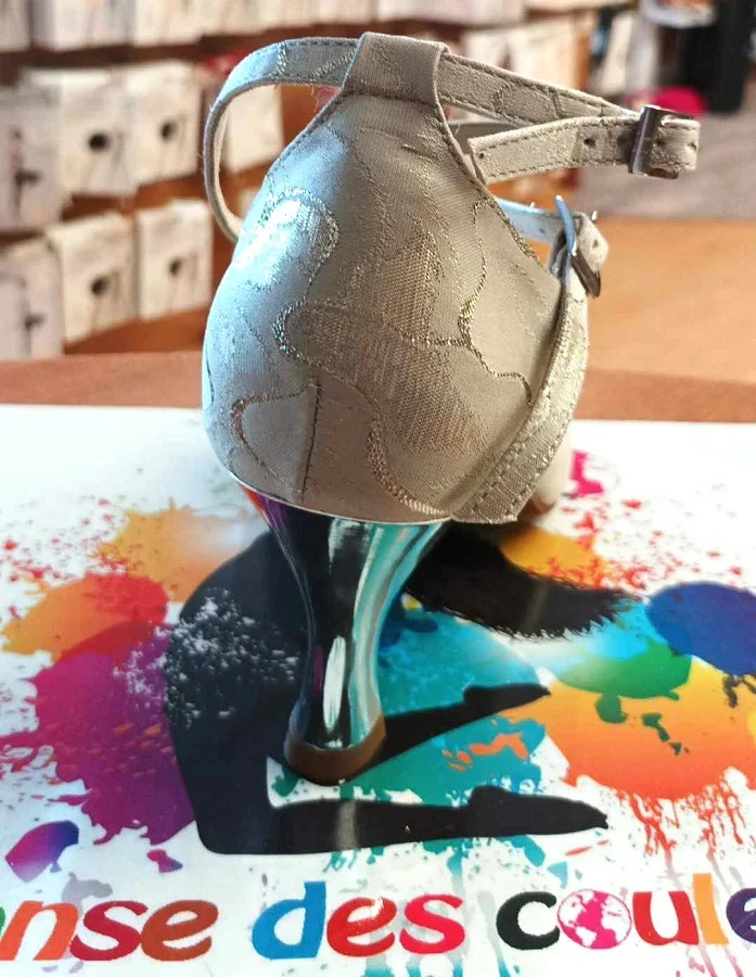 4/85 Chaussures latines LIDMAG robin Silver talon argent 70 mm – Image 4