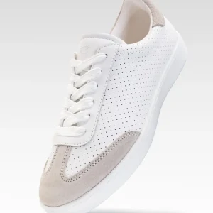 Basket femme beige et blanc 7020 – ANNA KERN