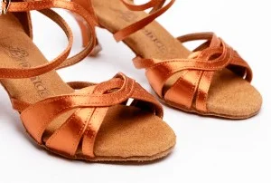 2383 BD DANCE Chaussures latines femme entrelacs satin EH10 6,5 cm