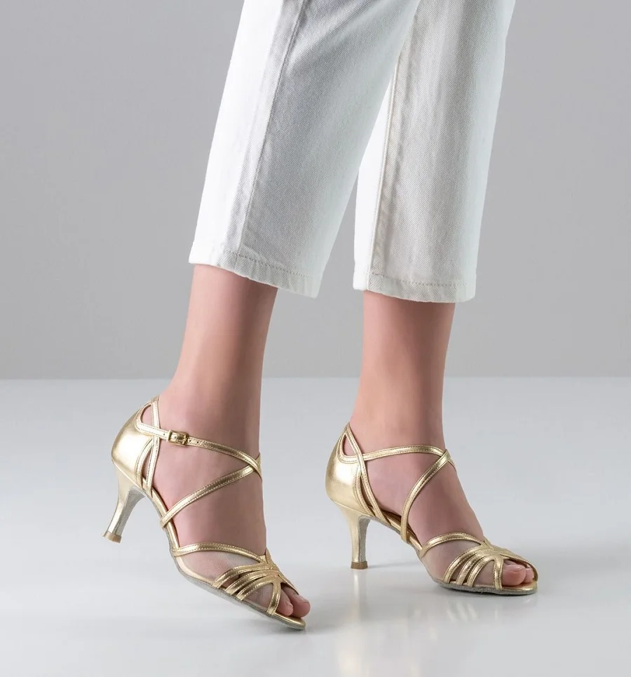 SIERRA-6 NUEVA EPOCA-Chaussure de bachata kizomba tango mesh lanières platine – Image 3