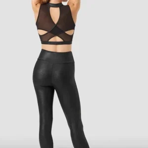 BRASSIÈRE BLOCH simili cuir noir Z0595