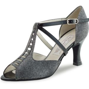 Holly chaussures bride salomé pailletées grises – WERNER KERN