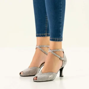 ASTA chaussures de danse latine salon cuir doré – WERNER KERN