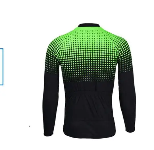 Combinaison cyclisme NeonGreen à manches longues – Confort thermique et style éclatant pour des trajets intenses – Image 3