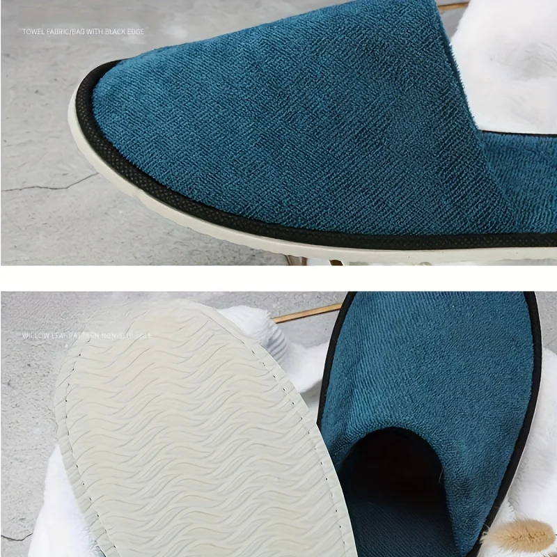 Pantoufles De Spa Antidérapantes Pour Les Voyages D’hôtels – Image 6