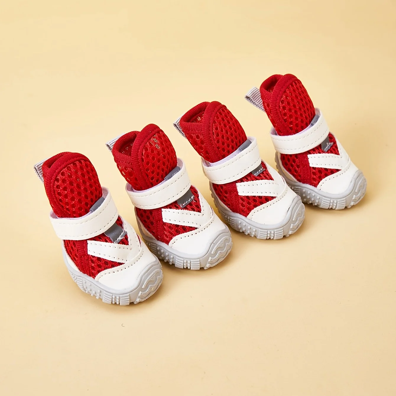 Pantoufle Bottes Pour Chiens En Maille Respirante 4pcs – Image 6