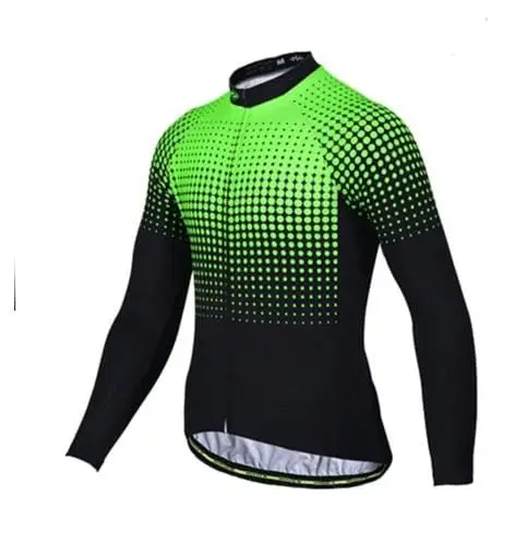 Combinaison cyclisme NeonGreen à manches longues – Confort thermique et style éclatant pour des trajets intenses – Image 5
