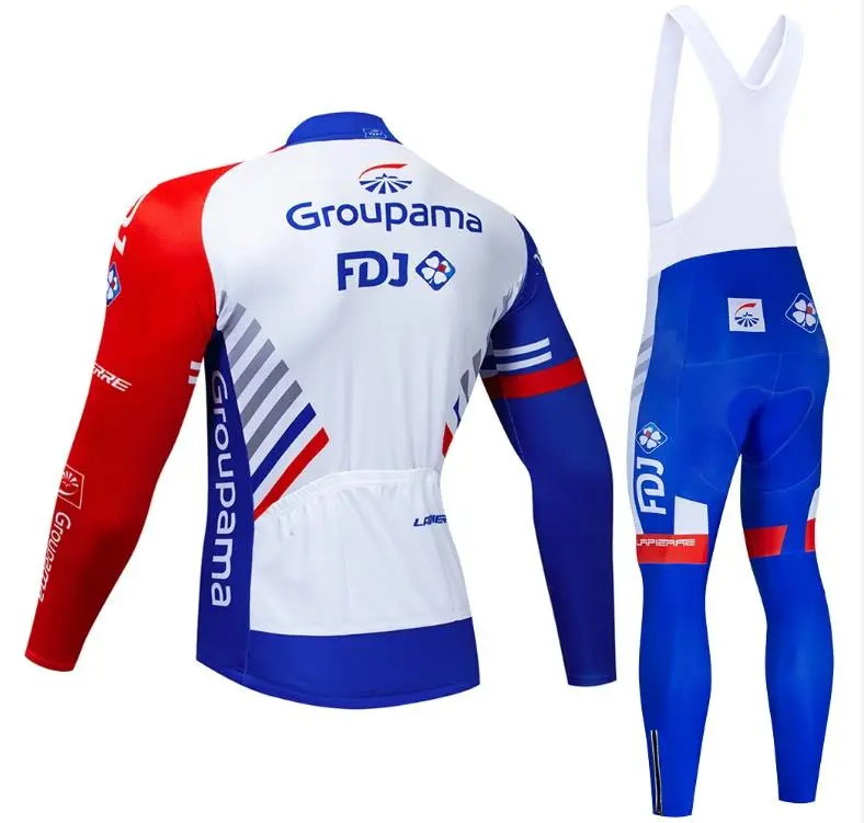 Combinaison cyclisme Pro Groupama FDJ – Manches longues pour performance et confort en hiver – Image 7