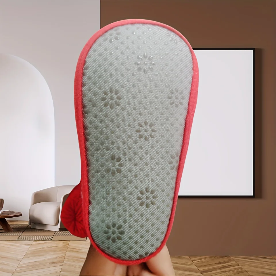 Pantoufle En Polaire Mignonnes À Fond Souple Antidérapant – Image 9