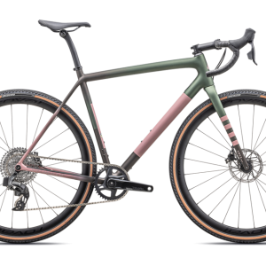 Vélo de Gravel Specialized Crux Expert Satin Cypress Metallic / Doppio / Dusky Pink / Champagne 2025