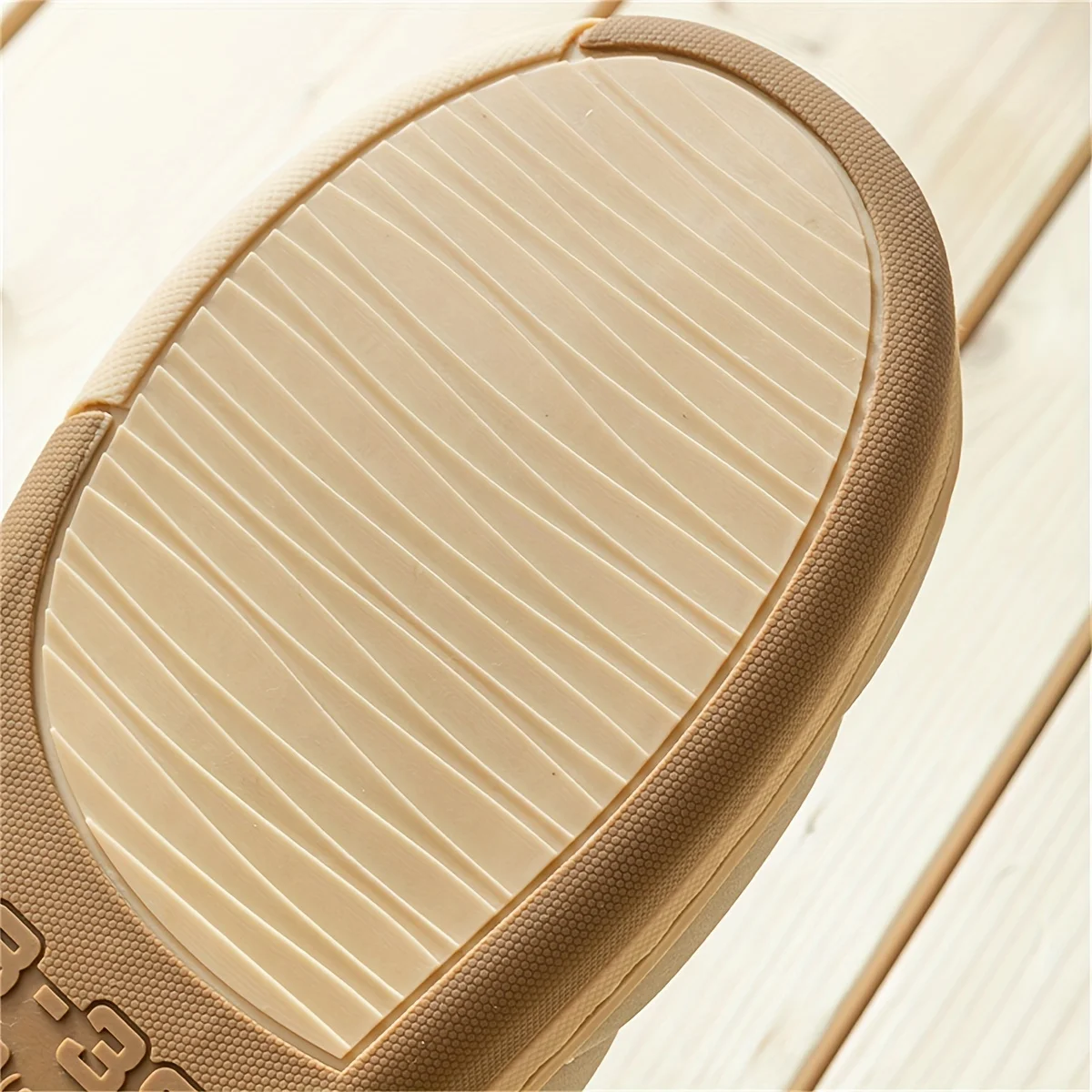 Pantoufle Bottines De Couleur Unie Légères Et Respirantes Doublées De Peluche, Douces Et Chaudes – Image 8