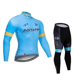 ASTANA COMBINAISON CYCLISME MANCHE LONGUE