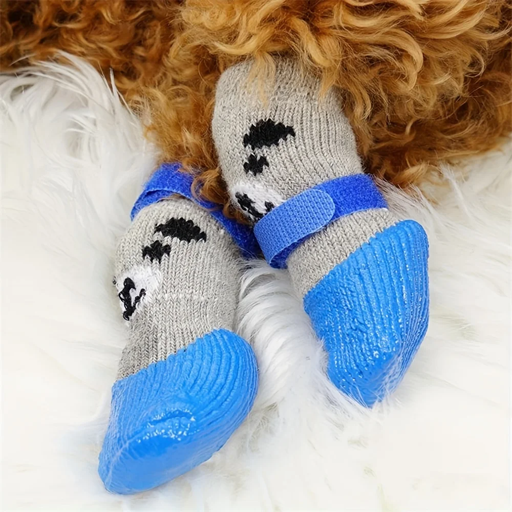 Pantoufle Imperméables Pour Chien Et Chat En Extérieur 4pcs – Image 5