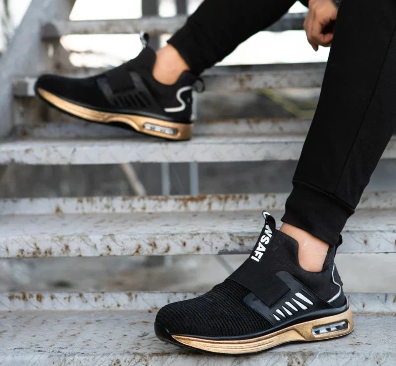 Baskets de Travail Légères, Respirantes avec Embout en Acier - unisexe – Image 9