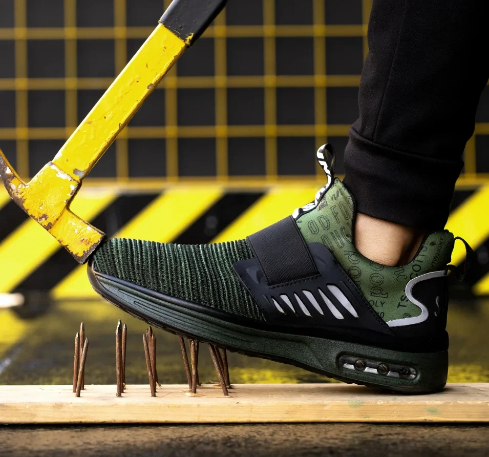 Baskets de Travail Légères, Respirantes avec Embout en Acier - unisexe – Image 3