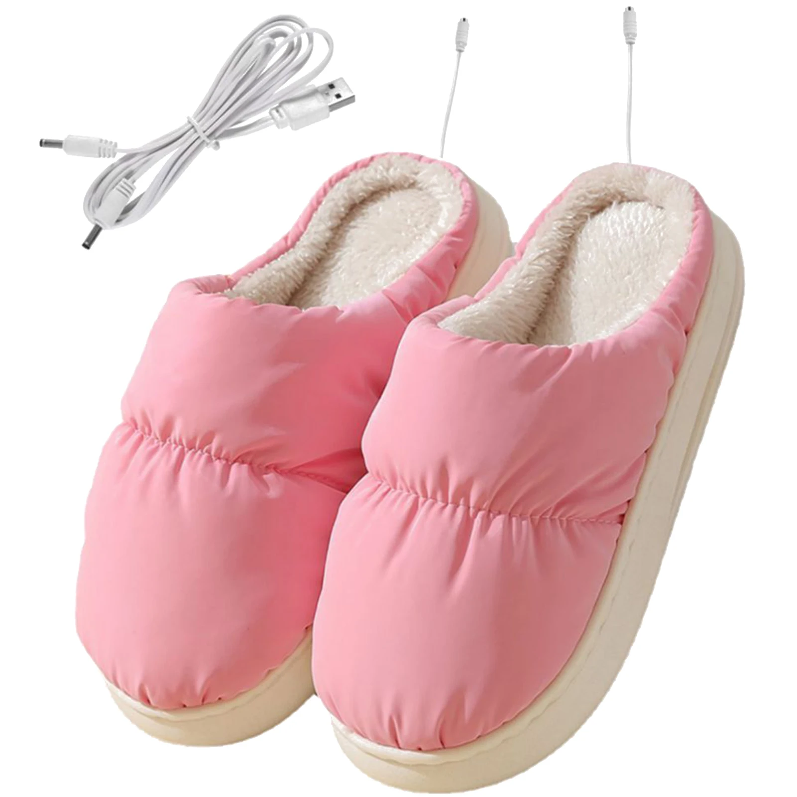 Pantoufle chauffants USB en peluche – Image 6