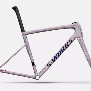 Kit cadre Specialized S-Works Tarmac SL8 Gloss Dolomite Metallic / Directional Brush / Blue Majesty Metallic 2025