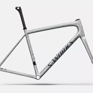 Kit cadre Specialized S-Works Aethos 2 Gloss Silver Blurred Impasto / Black Pearl 2026