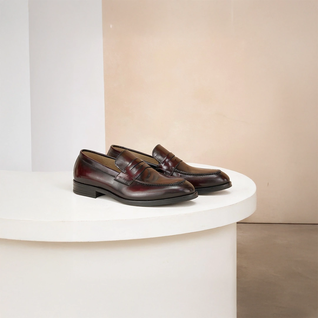 College Cuir Démasquable Bordeaux – Image 6