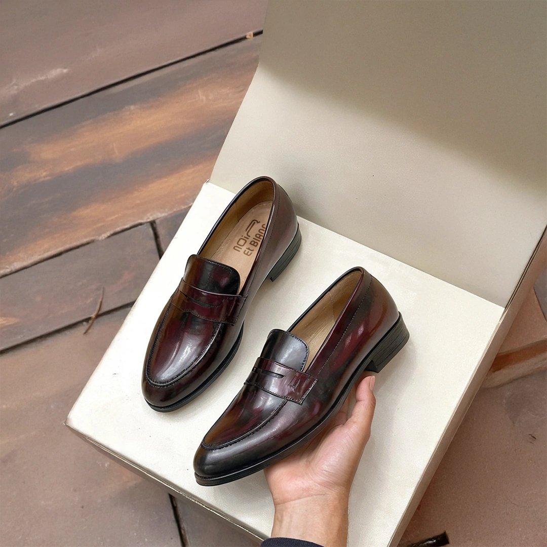 College Cuir Démasquable Bordeaux – Image 9