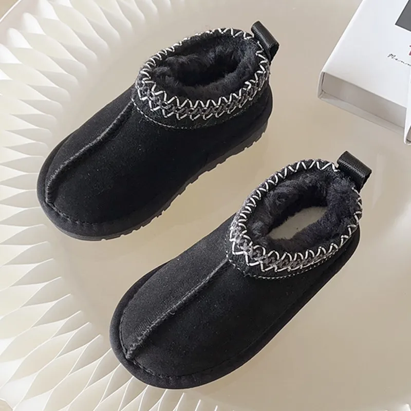 Pantoufle botte en fourrure pour enfants – Image 4